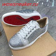 Christian Louboutin Louis Junior Strass Flat White  - 6