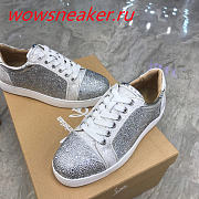 Christian Louboutin Louis Junior Strass Flat White  - 5