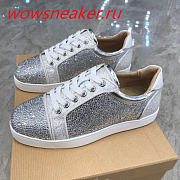 Christian Louboutin Louis Junior Strass Flat White  - 4