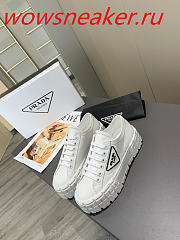 Prada Nylon Gabardine Sneakers White 1E260MMMSF0964F050 - 5