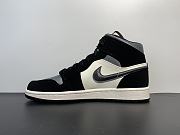 Air Jordan 1 Mid Satin Grey Toe 852542-011 - 2