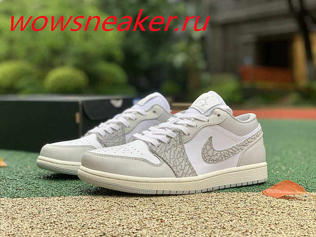 Air Jordan 1 Low PRM Smoke Grey Elephant DH4269-100 - 1