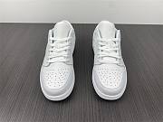 Air Jordan 1 Low Triple White Tumbled Leather 553558-130 - 3