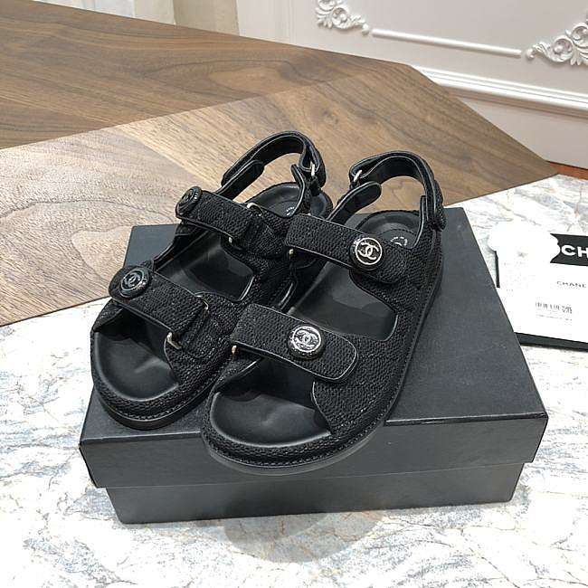 Chanel Black Sandals  - 1