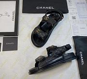 Chanel 21C Dad Sandal Black Caviar Gold CC Logo Dad Sandal - 4