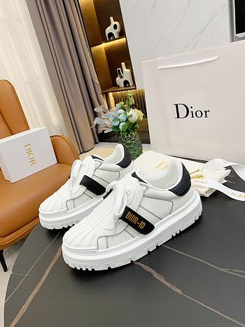 Dior-ID Sneaker White and Deep Blue Calfskin and Rubber KCK278BCR_S29W