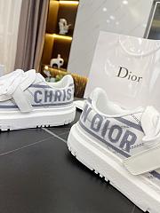 Dior-ID Sneaker White and French Blue Technical Fabric KCK309TNT_S93B - 6