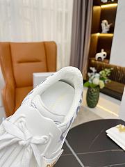 Dior-ID Sneaker White and French Blue Technical Fabric KCK309TNT_S93B - 5