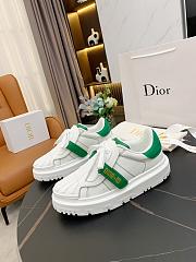 Dior-ID Sneaker White and Green Calfskin and Rubber KCK278BCR_S31W - 1