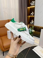 Dior-ID Sneaker White and Green Calfskin and Rubber KCK278BCR_S31W - 5