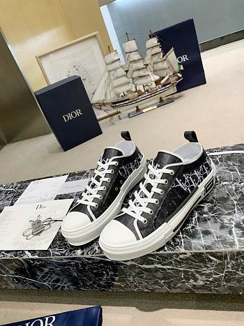 Dior B23 Low Black White Oblique 3SN249YJP_H961