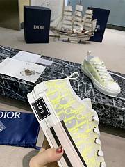 Dior B23 Low White Yellow Oblique 3SN249YNT_H160 - 2