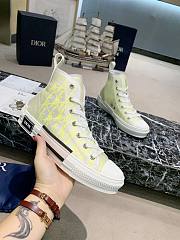 Dior B23 High Top White Yellow Oblique 3SH118YNT H160 - 2