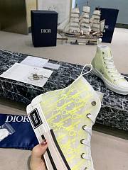 Dior B23 High Top White Yellow Oblique 3SH118YNT H160 - 5