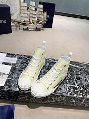 Dior B23 High Top White Yellow Oblique 3SH118YNT H160 - 4