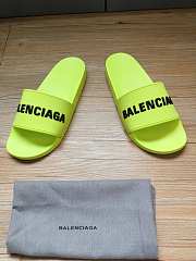 BALENCIAGA POOL SLIDE SLIDES WITH LOGO 565826 W1S82-7321 - 5