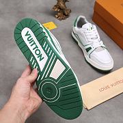 Louis Vuitton LV Trainer Sneaker White Green - 5