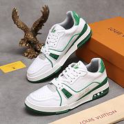 Louis Vuitton LV Trainer Sneaker White Green - 6