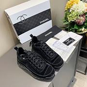 Chanel Low Top Trainer Velvet Black - 6