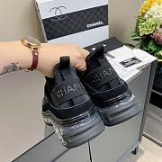 Chanel Low Top Trainer Velvet Black - 4