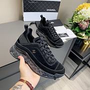 Chanel Low Top Trainer Velvet Black - 2