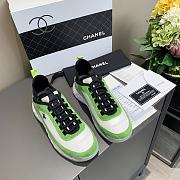 Chanel Low Top Trainer Velvet Green - 6