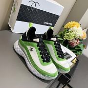 Chanel Low Top Trainer Velvet Green - 4