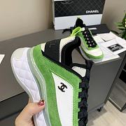 Chanel Low Top Trainer Velvet Green - 3