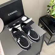 Chanel Women's Black Low Top Logo Sneaker - 2