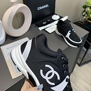 Chanel Women's Black Low Top Logo Sneaker - 3