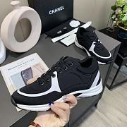 Chanel Women's Black Low Top Logo Sneaker - 4