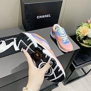 Chanel Women's Orange Low Top Logo Sneaker - 2