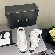 Chanel Women's White Low Top Logo Sneaker - 4