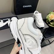 Chanel Women's White Low Top Logo Sneaker - 3