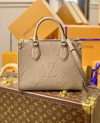 Louis Vuitton Onthego Empreinte Monogram Beige Tote Bag – M45660 – 25x19x11.5cm