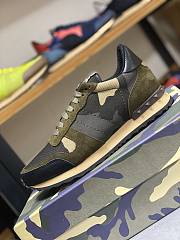 Valentino Garavani Camouflage-Pattern Rockrunner Sneakers Green YS0723QRK - 4