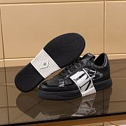 Valentino Garavani VL7N Sneaker in Banded Calfskin Leather Black - 5