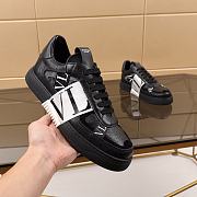 Valentino Garavani VL7N Sneaker in Banded Calfskin Leather Black - 6