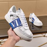 Valentino Garavani VL7N Sneaker in Banded Calfskin Leather Blue - 6