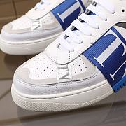 Valentino Garavani VL7N Sneaker in Banded Calfskin Leather Blue - 5