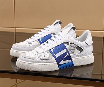 Valentino Garavani VL7N Sneaker in Banded Calfskin Leather Blue