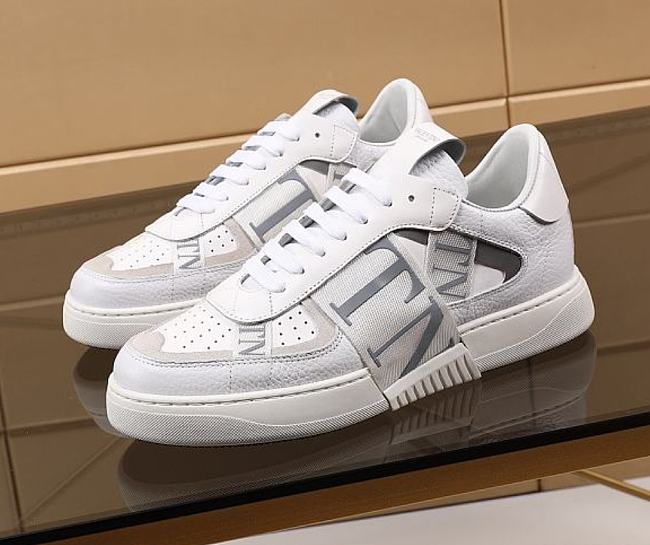 Valentino Garavani VL7N Sneaker in Banded Calfskin Leather White VW2S0V66WRQ22E - 1