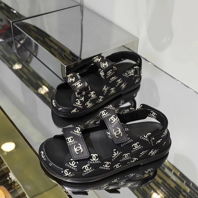 Chanel 21C Dad Sandal Black - 1