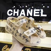 Chanel 21C Dad Sandal Cream - 5