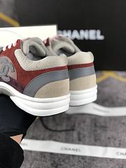 Chanel Women's Plum Low Top Logo Sneaker - 5