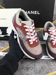 Chanel Women's Plum Low Top Logo Sneaker - 4