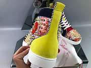 Christian Louboutin Lou Spikes Orlato Flat Yellow - 5