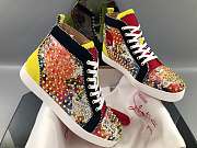 Christian Louboutin Lou Spikes Orlato Flat Yellow - 3