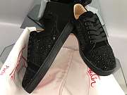 Christian Louboutin Louis Junior Strass Flat Black - 6