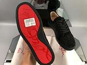 Christian Louboutin Louis Junior Strass Flat Black - 5